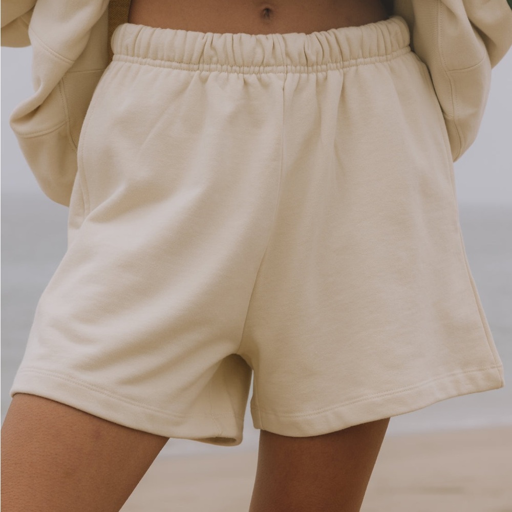 Gently Worn Daily Drills Sweat Shorts- Sand